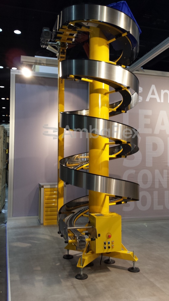 All-purpose spiral conveyor for medium to large products